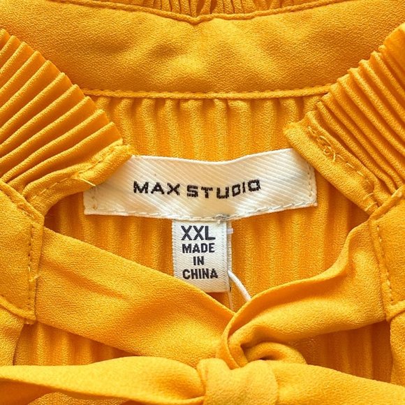 NWT Max Studio Pin Pleat Sleeveless Blouse XXL - Picture 4 of 9